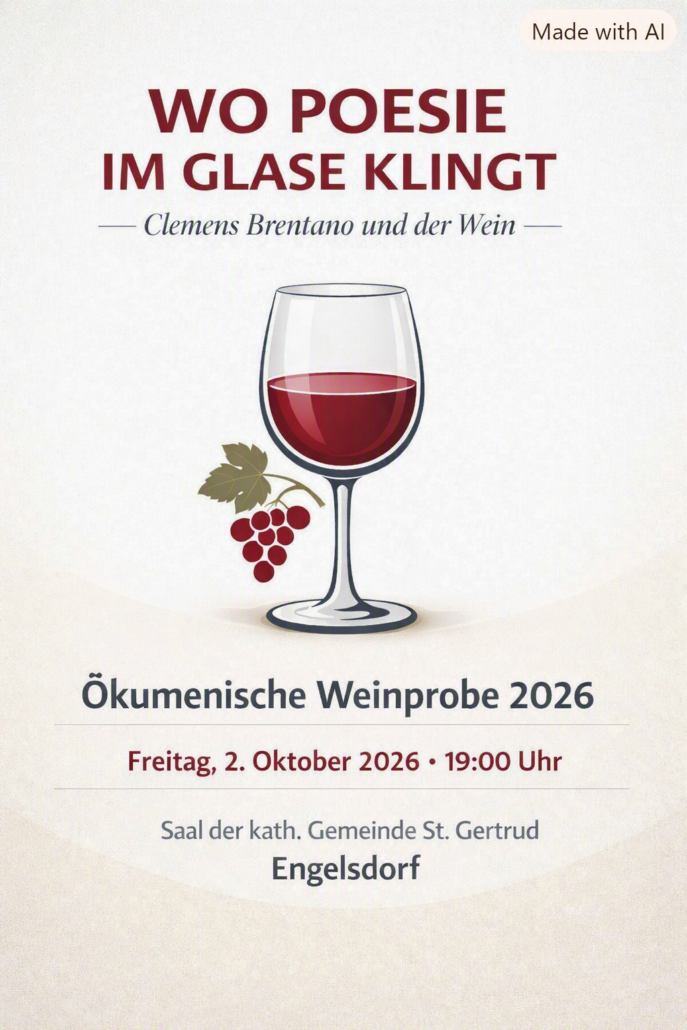 Plakat Weinprobe 2026 ESH
